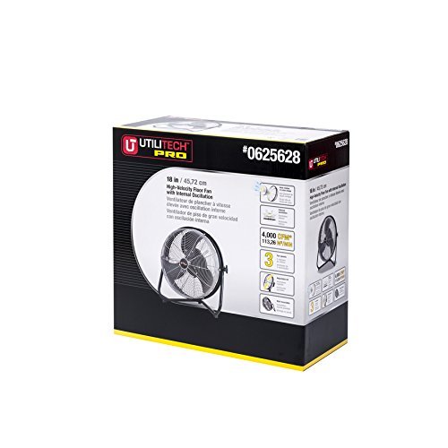 Amazon.com: Utilitech Pro 18-in 3-Speed Oscillation High